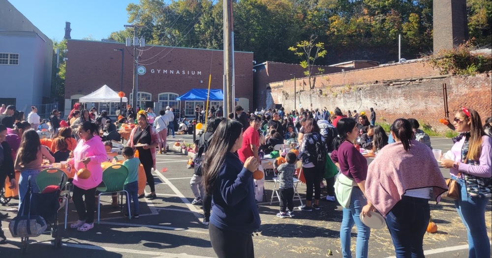 community at outdoor event